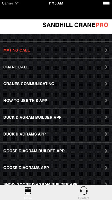 Emulate iPhone app SandHill Crane Calls - SandHill Crane Hunting Call using MyAndroid