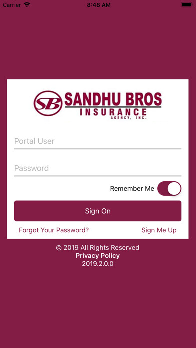 Emulate iPhone app Sandhu Bros Insurance Agency using MyAndroid Emulate iPhone app Sandhu Bros Insurance Agency using MyAndroid