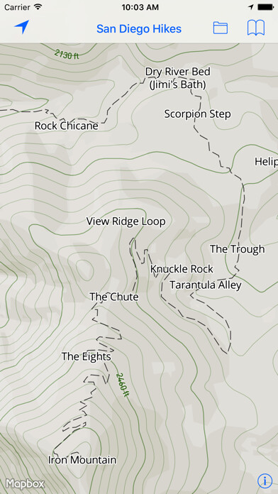 Emulate iPhone app San Diego Hikes using MyAndroid Emulate iPhone app San Diego Hikes using MyAndroid