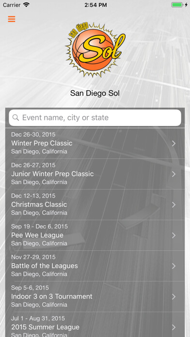 Emulate iPhone app San Diego Sol using MyAndroid