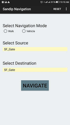 Emulate Sandip Navigation from MyAndroid or run Sandip Navigation using MyAndroid