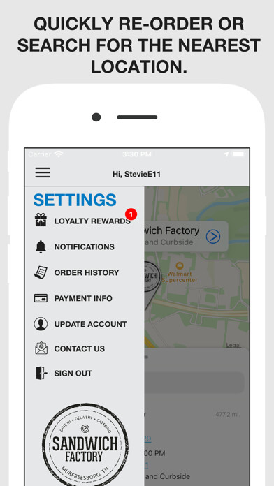 Emulate iPhone app Sandwich Factory - Ordering using MyAndroid Emulate iPhone app Sandwich Factory - Ordering using MyAndroid