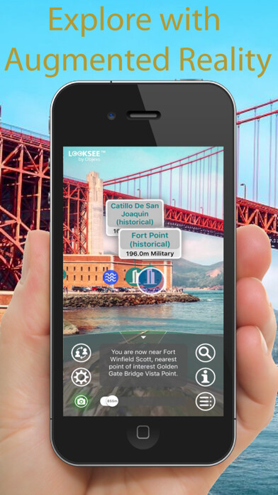 Emulate iPhone app San Francisco Looksee AR using MyAndroid