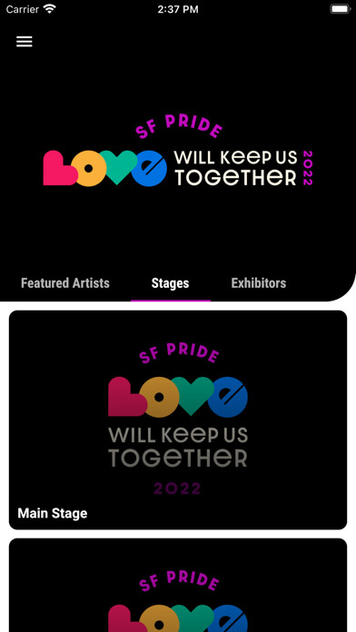 Emulate iPhone app San Francisco Pride using MyAndroid
