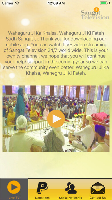 Emulate iPhone app Sangat Television using MyAndroid Emulate iPhone app Sangat Television using MyAndroid