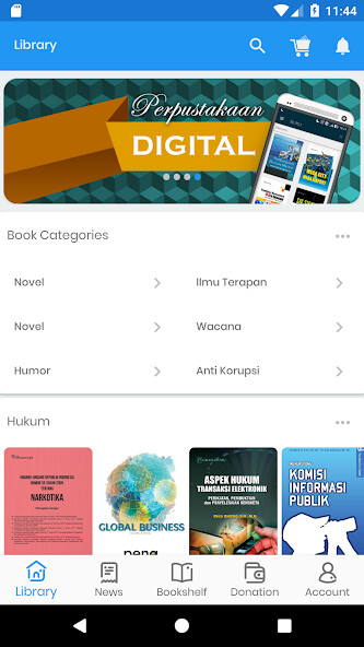 Run android online APK Sangga Buana e-Library from MyAndroid or emulate Sangga Buana e-Library using MyAndroid