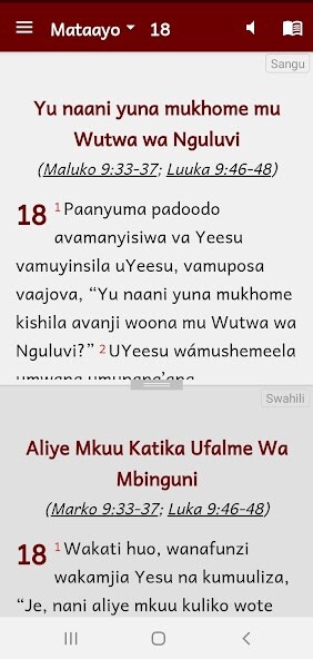 Run android online APK Sangu Bible - with Swahili from MyAndroid or emulate Sangu Bible - with Swahili using MyAndroid Run android online APK Sangu Bible - with Swahili from MyAndroid or emulate Sangu Bible - with Swahili using MyAndroid