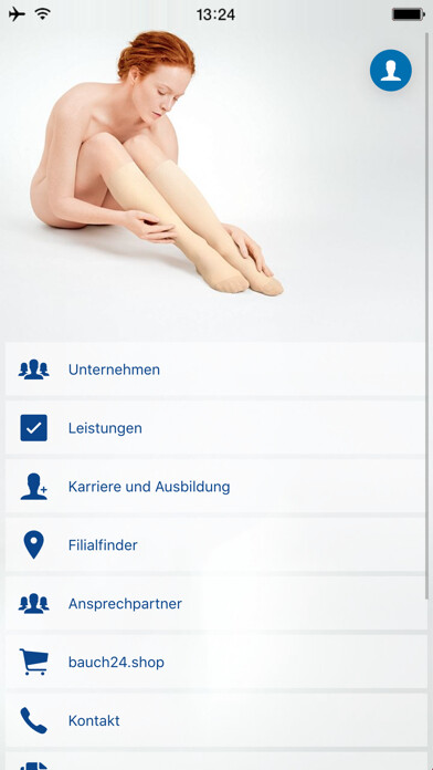 Emulate iPhone app Sanitätshaus Bauch OHG using MyAndroid Emulate iPhone app Sanitätshaus Bauch OHG using MyAndroid