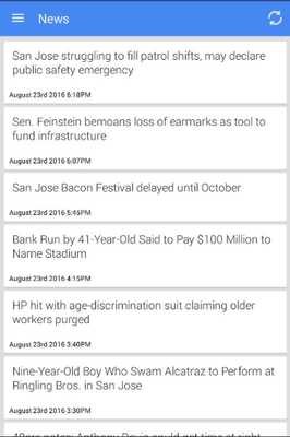 Emulate Android APK San Jose News