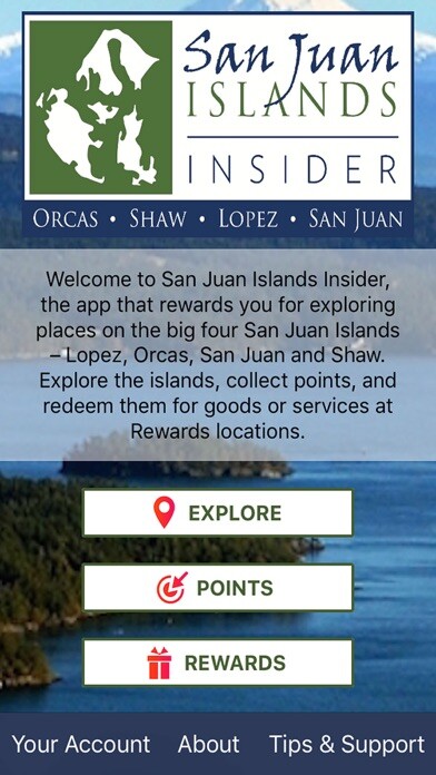 Emulate iPhone app San Juan Islands Insider using MyAndroid