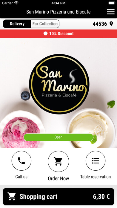 Emulate iPhone app San Marino Pizzeria & Eiscafe using MyAndroid Emulate iPhone app San Marino Pizzeria & Eiscafe using MyAndroid