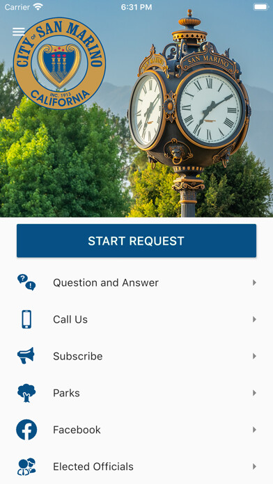 Emulate iPhone app San Marino Service Request using MyAndroid Emulate iPhone app San Marino Service Request using MyAndroid