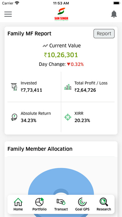 Emulate iPhone app Sansingh Investments using MyAndroid Emulate iPhone app Sansingh Investments using MyAndroid