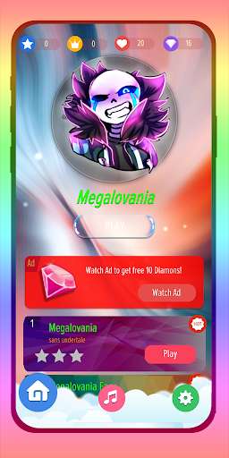 Run android online APK Sans Undertale songs - Piano tiles Game from MyAndroid or emulate Sans Undertale songs - Piano tiles Game using MyAndroid