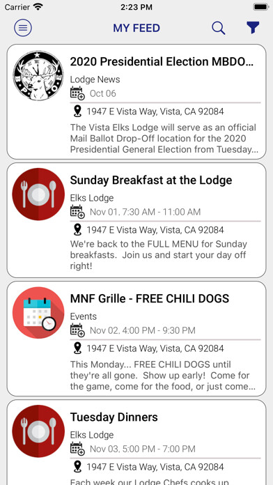 Emulate iPhone app Santa Ana Elks 794 using MyAndroid Emulate iPhone app Santa Ana Elks 794 using MyAndroid