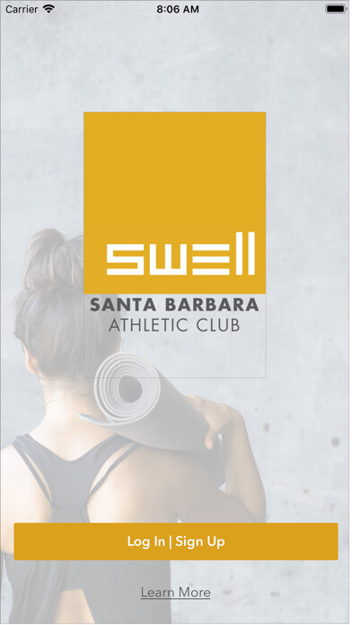 Emulate iPhone app Santa Barbara Athletic Club using MyAndroid