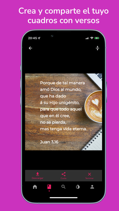 Emulate iPhone app Santa Biblia RV Audio using MyAndroid