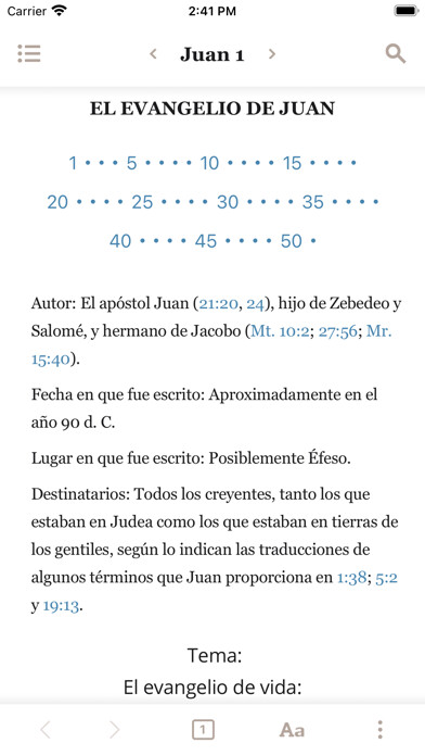 Emulate iPhone app Santa Biblia Versión Recobro using MyAndroid