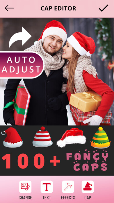 Emulate iPhone app Santa Caps Photo Editor using MyAndroid Emulate iPhone app Santa Caps Photo Editor using MyAndroid