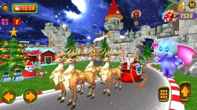 Emulate iPhone app Santa Christmas Infinite Track using MyAndroid