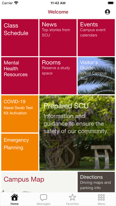 Emulate iPhone app Santa Clara University Mobile using MyAndroid