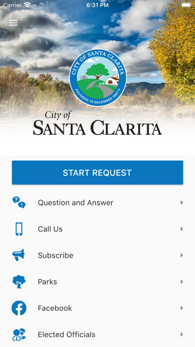 Emulate iPhone app Santa Clarita Mobile App using MyAndroid