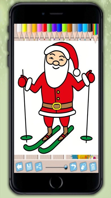 Emulate iPhone app Santa Claus coloring pages xmas - Drawings to colour on christmas for kids 2 - 8 years old using MyAndroid Emulate iPhone app Santa Claus coloring pages xmas - Drawings to colour on christmas for kids 2 - 8 years old using MyAndroid