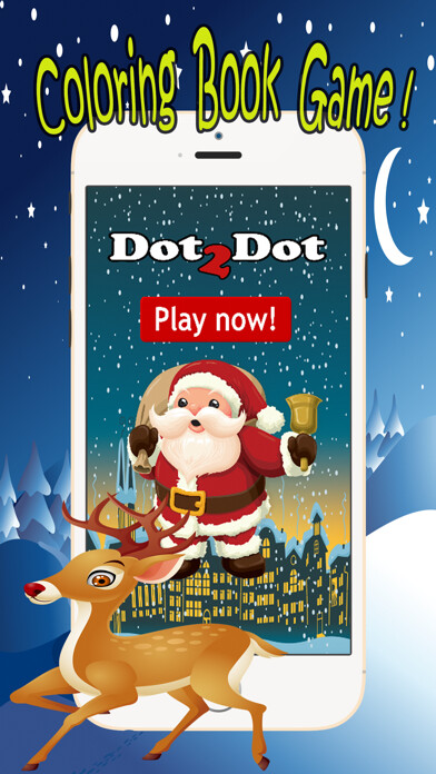 Emulate iPhone app Santa Claus Dot to Dot: happy xmas kids fun games using MyAndroid