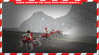 Emulate iPhone app Santa Claus in North Pole on Quad bike Simulator using MyAndroid