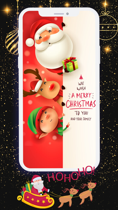Emulate iPhone app Santa Claus Stickers 2021 using MyAndroid