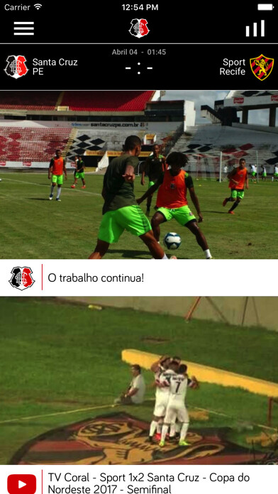 Emulate iPhone app Santa Cruz FC using MyAndroid