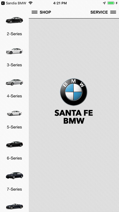 Emulate iPhone app Santa Fe BMW using MyAndroid
