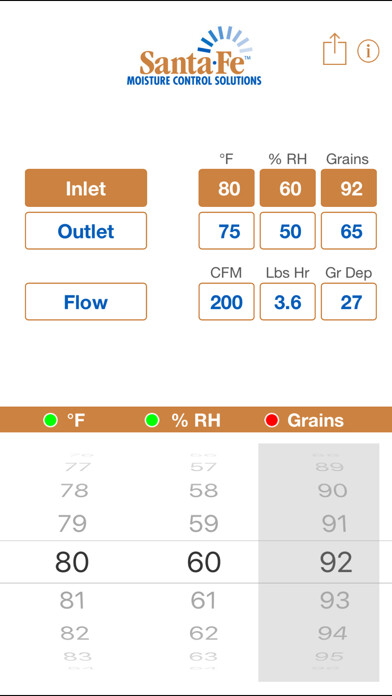 Emulate iPhone app Santa Fe Psychrometric Calculator using MyAndroid Emulate iPhone app Santa Fe Psychrometric Calculator using MyAndroid