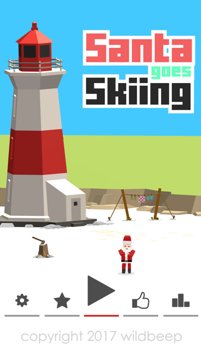 Emulate iPhone app Santa goes Skiing using MyAndroid