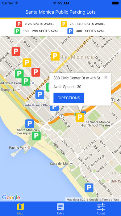 Emulate iPhone app Santa Monica Parking: Public Garage and Lot Status using MyAndroid Emulate iPhone app Santa Monica Parking: Public Garage and Lot Status using MyAndroid
