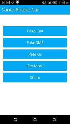 Emulate Android APK Santa Phone Call