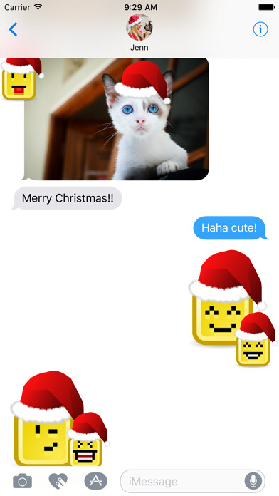 Emulate iPhone app Santa Pixel Christmas Stickers using MyAndroid Emulate iPhone app Santa Pixel Christmas Stickers using MyAndroid