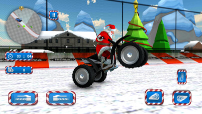 Emulate iPhone app Santa Quad Bike Racing Game using MyAndroid
