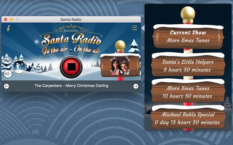 Emulate iPhone app Santa Radio using MyAndroid Emulate iPhone app Santa Radio using MyAndroid