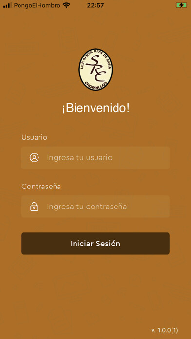 Emulate iPhone app Santa Rita Casia de Chorrillos using MyAndroid