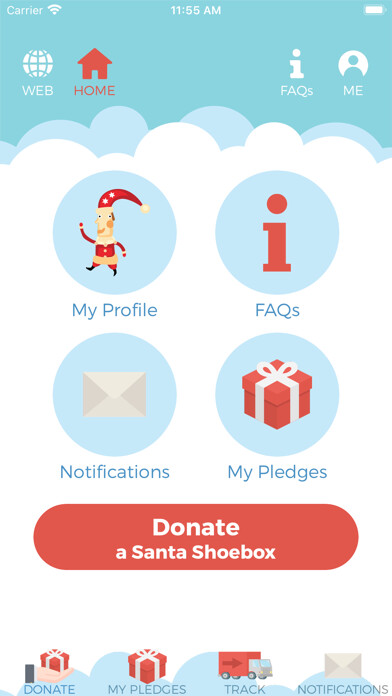 Emulate iPhone app Santa Shoebox Project using MyAndroid Emulate iPhone app Santa Shoebox Project using MyAndroid