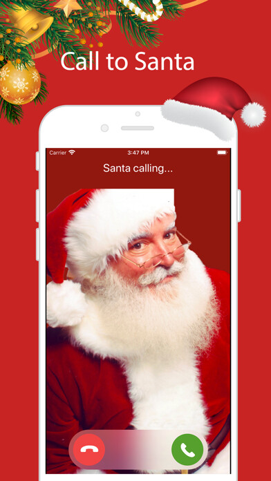 Emulate iPhone app Santa Video Call & Ringtones using MyAndroid