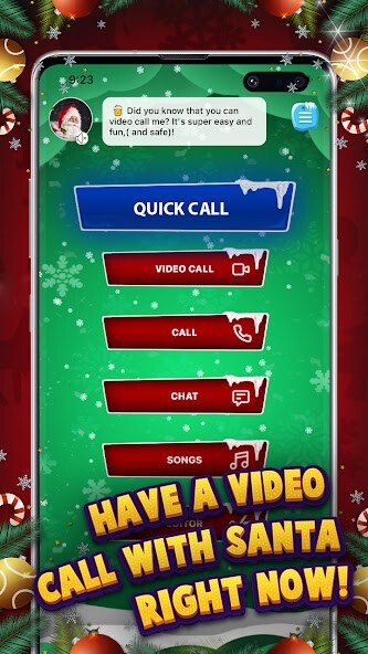 Run android online APK Santa Video Call Simulated from MyAndroid or emulate Santa Video Call Simulated using MyAndroid Run android online APK Santa Video Call Simulated from MyAndroid or emulate Santa Video Call Simulated using MyAndroid