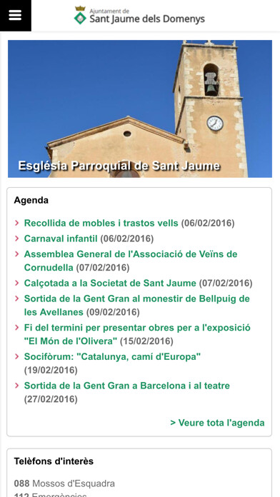 Emulate iPhone app Sant Jaume Domenys using MyAndroid Emulate iPhone app Sant Jaume Domenys using MyAndroid