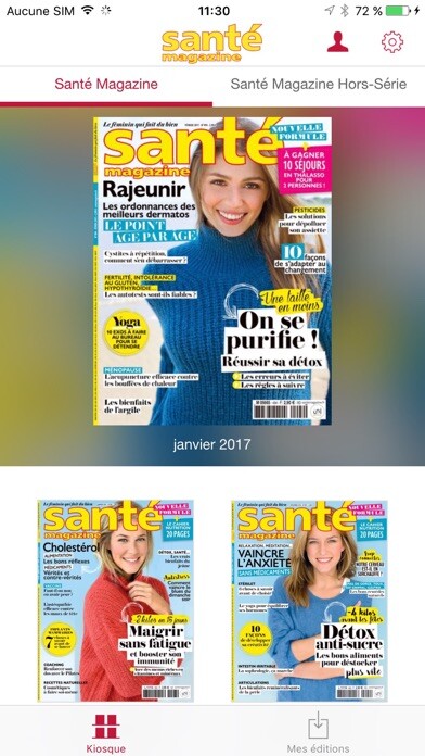 Emulate iPhone app Santé Magazine Mag using MyAndroid