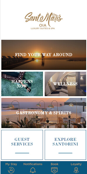 Run android online APK Santo Maris Oia Luxury Suites and Spa from MyAndroid or emulate Santo Maris Oia Luxury Suites and Spa using MyAndroid