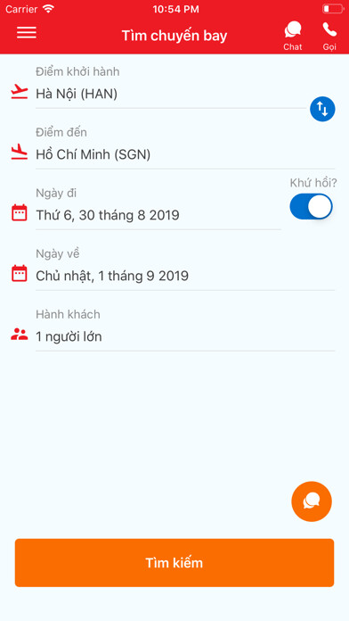 Emulate iPhone app San ve may bay gia re using MyAndroid