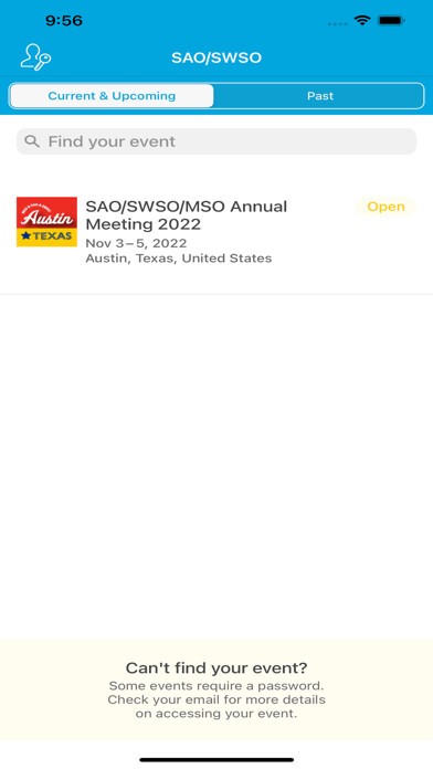 Emulate iPhone app SAO/SWSO Annual Meeting using MyAndroid Emulate iPhone app SAO/SWSO Annual Meeting using MyAndroid