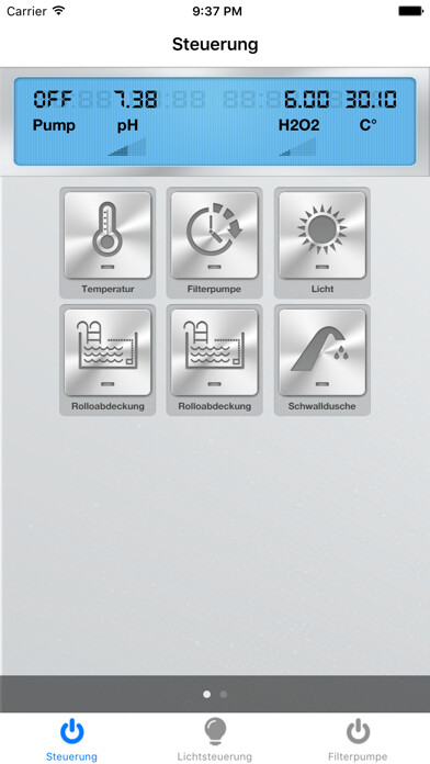 Emulate iPhone app Saphir Pool Control using MyAndroid