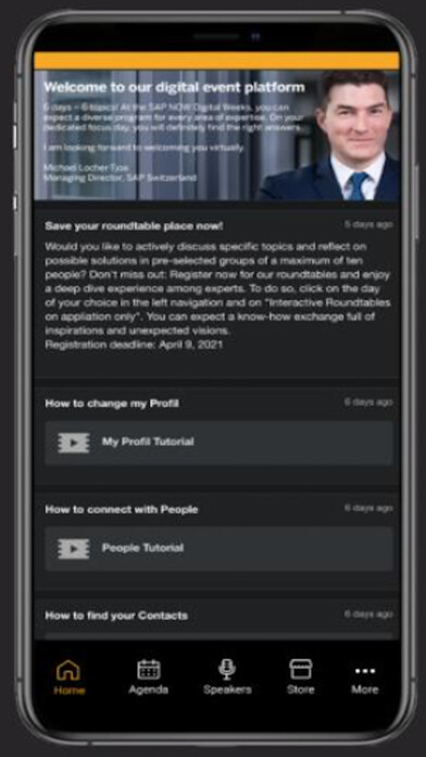 Emulate iPhone app SAP Now Switzerland using MyAndroid